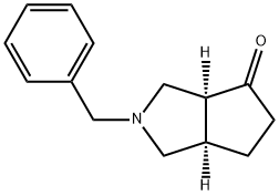 Cyclopenta[c]pyrrol-4(1H)-one, hexahydro-2-(phenylmethyl)-, (3aS,6aR)- 구조식 이미지