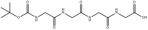 N-α-t-Butoxycarbonyl-glycyl-glycyl-glycyl-glycine Structure