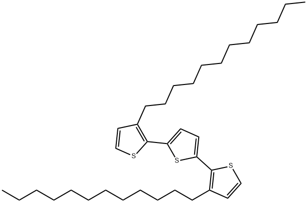 2,2':5',2''-Terthiophene, 3,3''-didodecyl- Structure