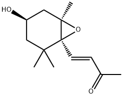 3-Buten-2-one, 4-[(1S,4R,6R)-4-hydroxy-2,2,6-trimethyl-7-oxabicyclo[4.1.0]hept-1-yl]-, (3E)- Structure