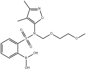 B-[2-[[(3,4-dimethyl-5-isoxazolyl)[(2-methoxyethoxy)methyl]amino]sulfonyl]phenyl] Structure