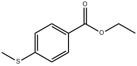 Benzoic acid, 4-(methylthio)-, ethyl ester Structure