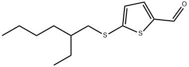 2-Thiophenecarboxaldehyde, 5-[(2-ethylhexyl)thio]- Structure