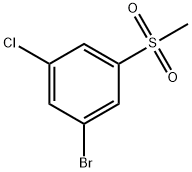 1-bromo-3-chloro-5-methanesulfonylbenzene 구조식 이미지