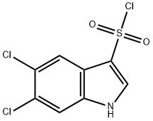 5,6-dichloro-1H-indole-3-sulfonyl chloride Structure