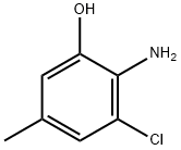 2-Amino-3-chloro-5-methylphenol Structure
