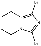 Imidazo[1,5-a]pyridine, 1,3-dibromo-5,6,7,8-tetrahydro- Structure