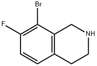Isoquinoline, 8-bromo-7-fluoro-1,2,3,4-tetrahydro- Structure