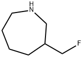 1H-Azepine, 3-(fluoromethyl)hexahydro- Structure