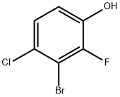 3-bromo-4-chloro-2-fluorophenol 구조식 이미지