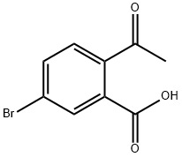Benzoic acid, 2-acetyl-5-bromo- Structure