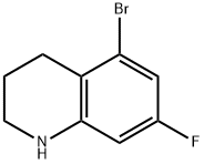 5-bromo-7-fluoro-1,2,3,4-tetrahydroquinoline Structure