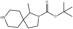 2,8-Diazaspiro[4.5]decane-2-carboxylic acid, 1-methyl-, 1,1-dimethylethyl ester Structure