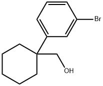 Cyclohexanemethanol, 1-(3-bromophenyl)- Structure