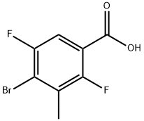 Benzoic acid, 4-bromo-2,5-difluoro-3-methyl- 구조식 이미지