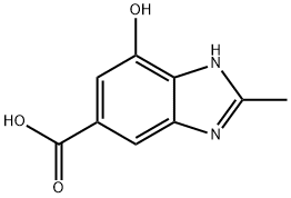 1H-Benzimidazole-5-carboxylic acid, 7-hydroxy-2-methyl- Structure