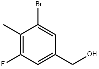 3-bromo-5-fluoro-4-methylbenzyl alcohol Structure
