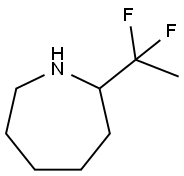 1H-Azepine, 2-(1,1-difluoroethyl)hexahydro- 구조식 이미지
