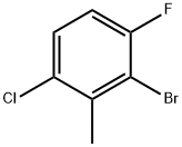 2-bromo-6-chloro-3-fluorotoluene 구조식 이미지