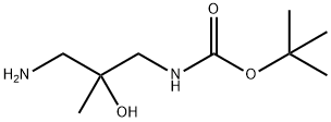 tert-butyl N-(3-amino-2-hydroxy-2-methylpropyl)carbamate Structure