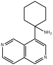 Cyclohexanamine, 1-(2,6-naphthyridin-4-yl)- Structure