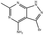 3-bromo-6-methyl-1H-pyrazolo[3,4-d]pyrimidin-4-amine 구조식 이미지