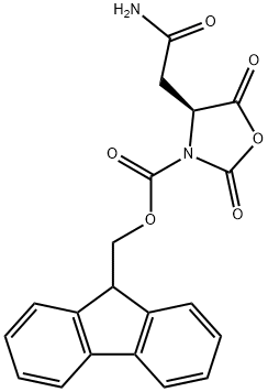 N-α-Fmoc-L-아스파라긴N-카르복시무수물 구조식 이미지