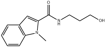 1H-Indole-2-carboxamide, N-(3-hydroxypropyl)-1-methyl- 구조식 이미지