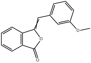 1(3H)-Isobenzofuranone, 3-[(3-methoxyphenyl)methylene]- 구조식 이미지