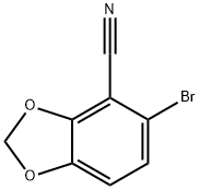 5-bromo-1,3-dioxaindane-4-carbonitrile Structure