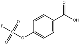 Benzoic acid, 4-[(fluorosulfonyl)oxy]- Structure