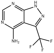 1H-Pyrazolo[3,4-d]pyrimidin-4-amine, 3-(trifluoromethyl)- Structure