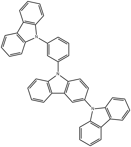 3,9'-Bi-9H-carbazole, 9-[3-(9H-carbazol-9-yl)phenyl]- Structure