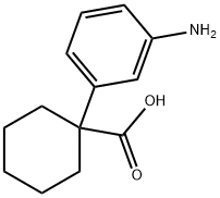 Cyclohexanecarboxylic acid, 1-(3-aminophenyl)- Structure