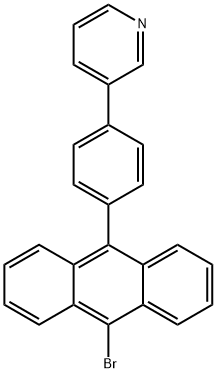 Pyridine, 3-[4-(10-bromo-9-anthracenyl)phenyl]- Structure