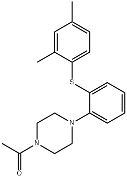 Wortoxetine Impurity T: Acetyl Wortoxetine 구조식 이미지