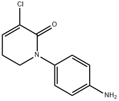 2(1H)-Pyridinone, 1-(4-aminophenyl)-3-chloro-5,6-dihydro- 구조식 이미지