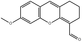 1H-Xanthene-4-carboxaldehyde, 2,3-dihydro-6-methoxy- 구조식 이미지