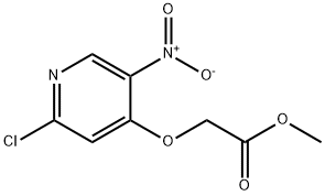 Acetic acid, 2-[(2-chloro-5-nitro-4-pyridinyl)oxy]-, methyl ester Structure