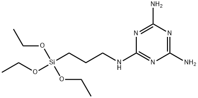 1,3,5-Triazine-2,4,6-triamine, N2-[3-(triethoxysilyl)propyl]- Structure