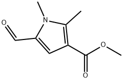 methyl 5-formyl-1,2-dimethyl-1H-pyrrole-3-carboxylate 구조식 이미지