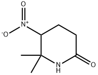 6,6-dimethyl-5-nitropiperidin-2-one Structure