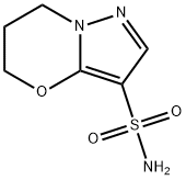 5H,6H,7H-pyrazolo[3,2-b][1,3]oxazine-3-sulfonamide 구조식 이미지