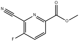 6-Cyano-5-fluoro-pyridine-2-carboxylic acid methyl ester 구조식 이미지