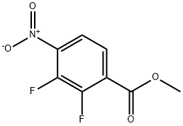 Benzoic acid, 2,3-difluoro-4-nitro-, methyl ester Structure