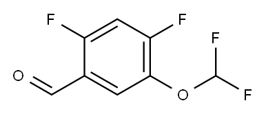 5-(difluoromethoxy)-2,4-difluorobenzaldehyde Structure