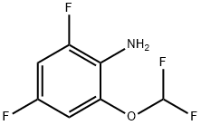 Benzenamine, 2-(difluoromethoxy)-4,6-difluoro- Structure