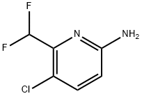 2-Pyridinamine, 5-chloro-6-(difluoromethyl)- 구조식 이미지