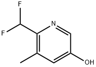 3-Pyridinol, 6-(difluoromethyl)-5-methyl- Structure