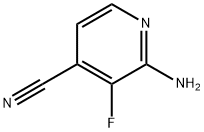 4-Pyridinecarbonitrile, 2-amino-3-fluoro- Structure